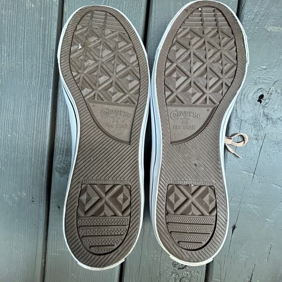 Converse Men's Chuck Taylor All Star Leather Sneaker Tan High Top Size M 13/W 15 - Picture 5 of 8